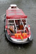 ship on the river Elbe