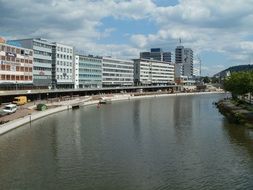 panorama of the embankment in berlin