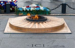 Eternal Flame near the Arc de Triomphe