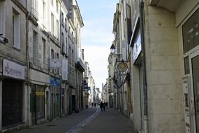 urban narrow street in france