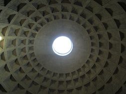 domed roof of the Pantheon in Rome