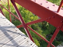 bridge with iron railing