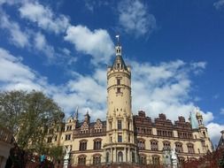 Beautiful castle in the Schwerin