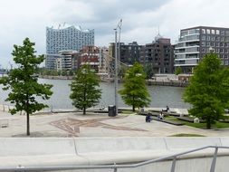 photo of promenade in Hamburg