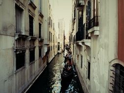 narrow canal in venice