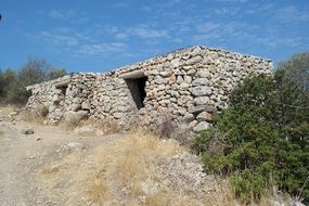 empty stone houses