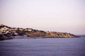 calm ocean coastline landscape