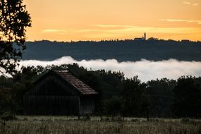 fog in early morning in Bavaria