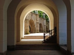 Stairs in the arch