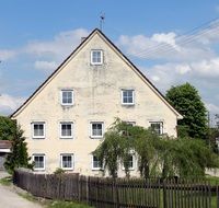 historic building with white wall in amberg