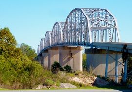 metal bridge landscape