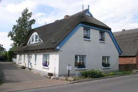 house with thatched roof