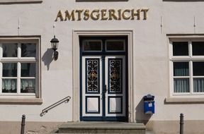 facade of district court in Aurich, Germany