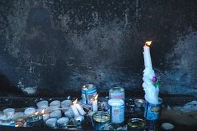 tombs monument and candles