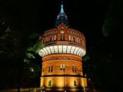 water tower building in bydgoszcz