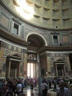 People inside church temple