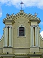 white St. Nicholas Church in Bydgoszcz in Poland