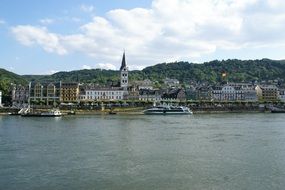 panorama of the waterfront in Boppard