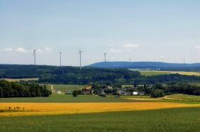 Landscape of village in Germany