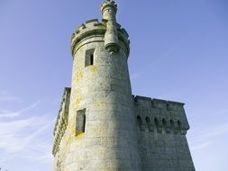 aged tower, spain, baiona