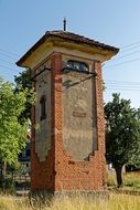 old brick power transformer building