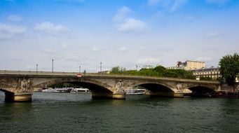 Bridge over the Seine river in the Paris,France