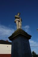 monument to the soldier on the memorial