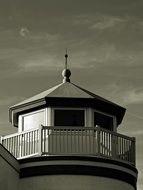 lighthouse black and white photo