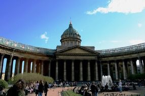 Kazan cathedral in Saint Petersburg center