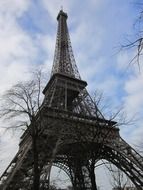 View of Eiffel tower from the bottom