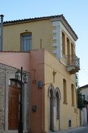 village building in crete in greece