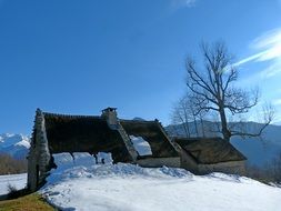 winter house cottage