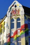 colorful painted facade