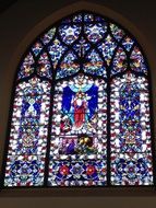 stained glass window in a church
