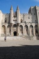 medieval palais des papes in avignon