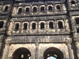 building with roman architecture, Porta Nigra, Germany