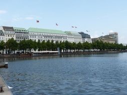 hamburg hanseatic city lake promenade