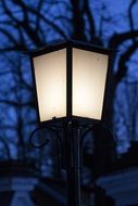 lantern on evening street