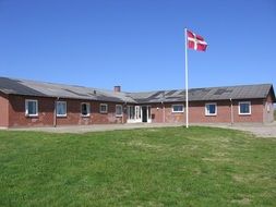 house with the flag of Denmark