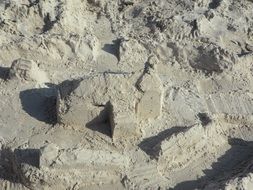 sand building on the beach