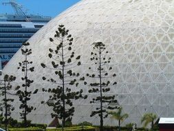 white dome, modern architecture