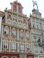 beautiful facade monument in old town in germany