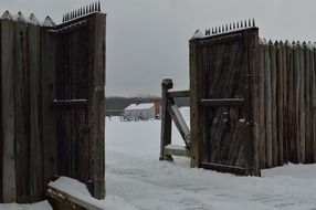 main gate to the fort