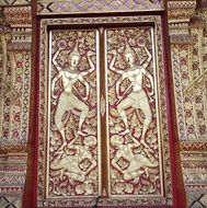door of a buddhist temple