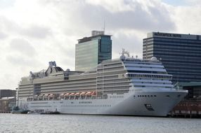 cruise liner in amsterdam