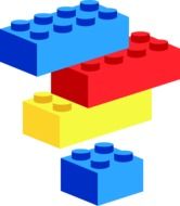 multi-colored plastic blocks for children