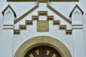 patterns on an architectural building
