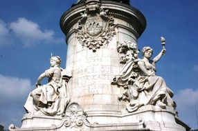 Monument at the centre of the Place de la République