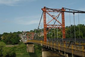 metal bridge close up