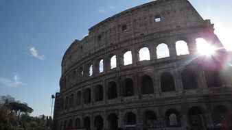 Ruins of the Colosseum in Rome